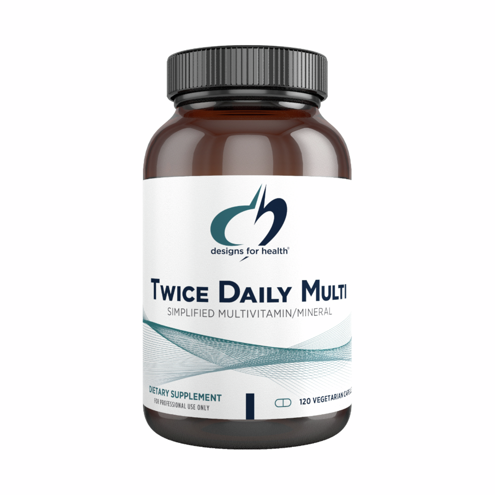 Twice Daily Multi - 120 Capsules | Designs For Health