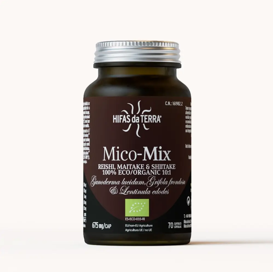 Mico-Mix (Reishi, Shiitake & Maitake) - 70 Capsules | Hifas da Terra