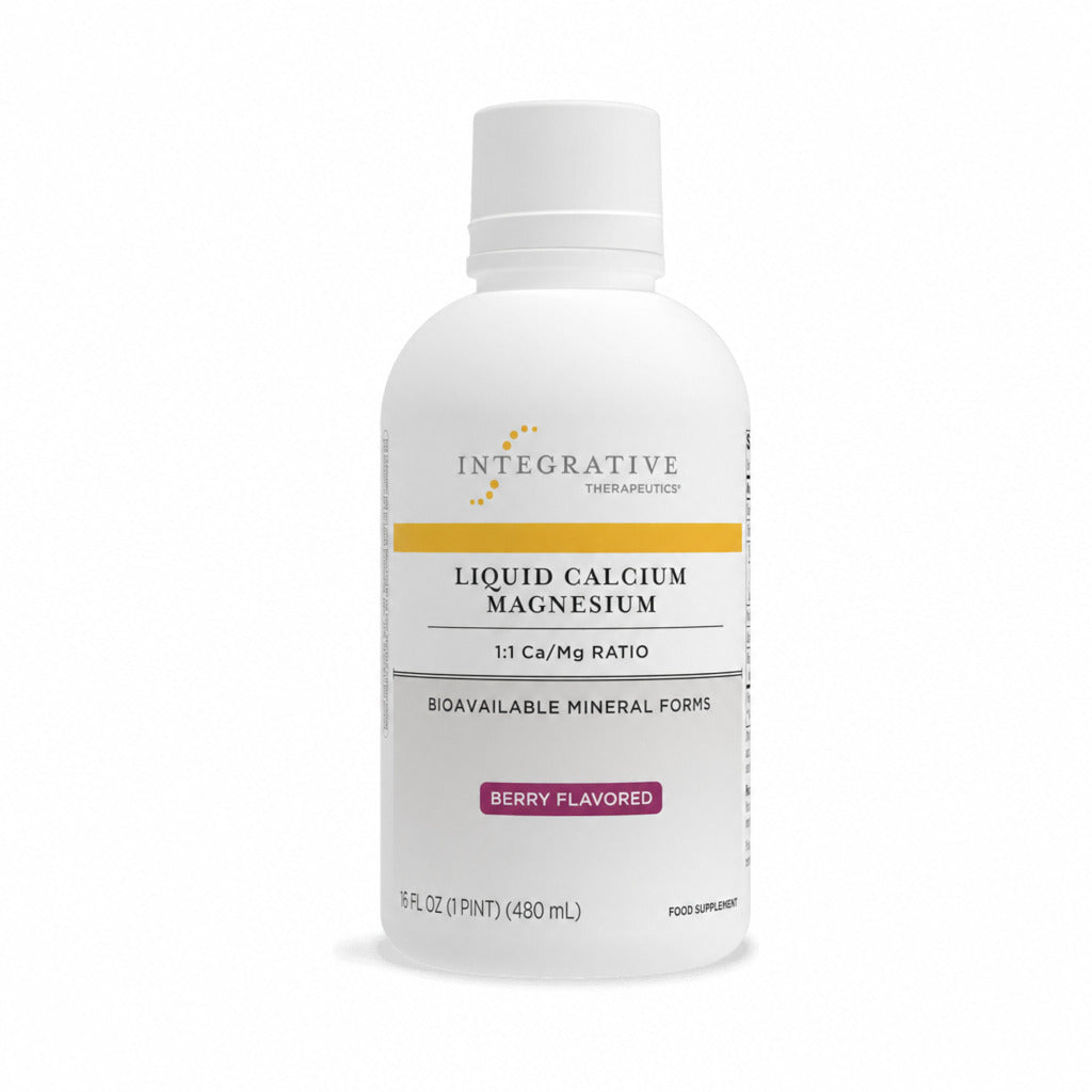 Liquid Calcium Magnesium 1:1 (Berry Flavour) - 480ml | Integrative Therapeutics