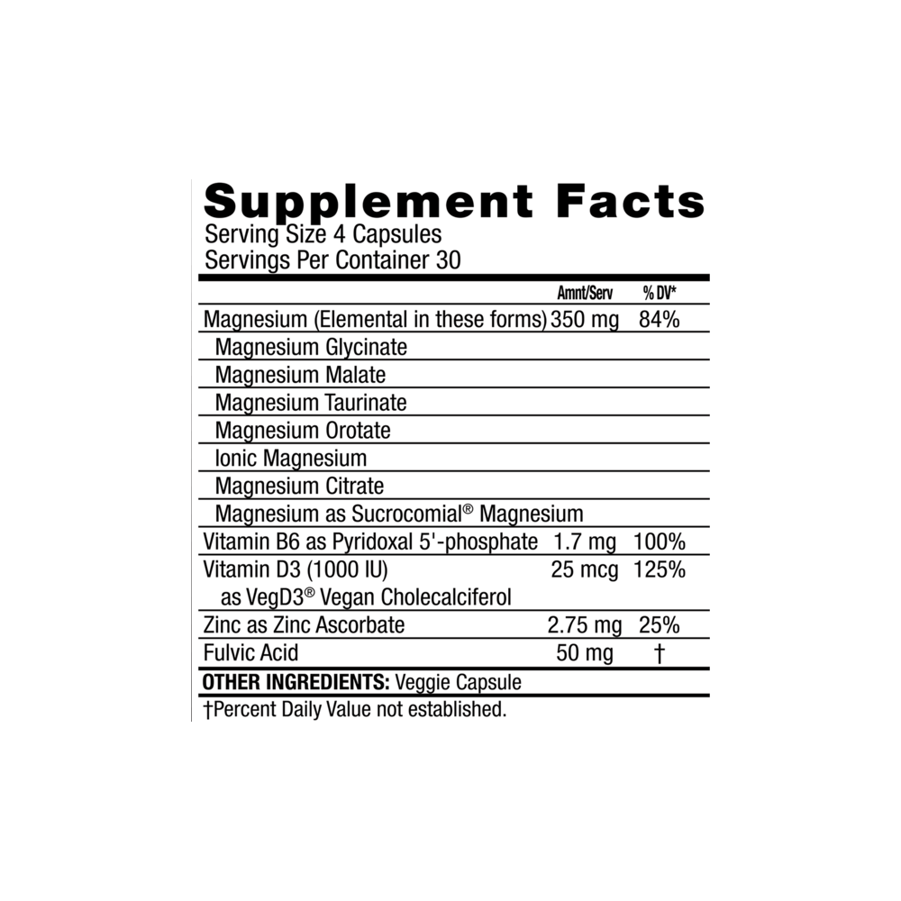 Magnesium ER - 120 Capsules | Mother Earth Labs