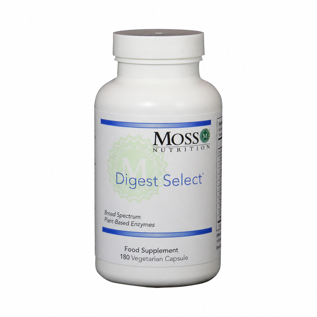 Digest Select (Plant-Based Enzymes) - 180 Capsules | Moss Nutrition