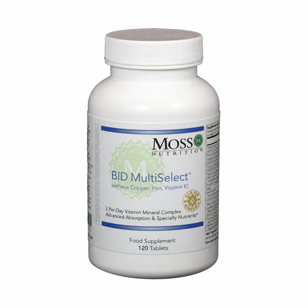 BID MultiSelect (Without Copper, Iron, Vitamin K) - 120 Tablets | Moss Nutrition