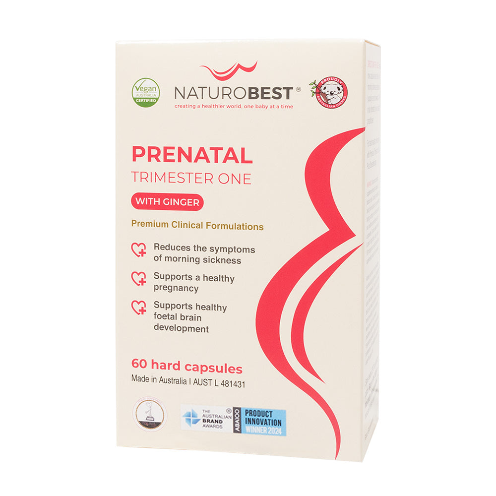 Prenatal Trimester One with Ginger – 60 Capsules | NaturoBest