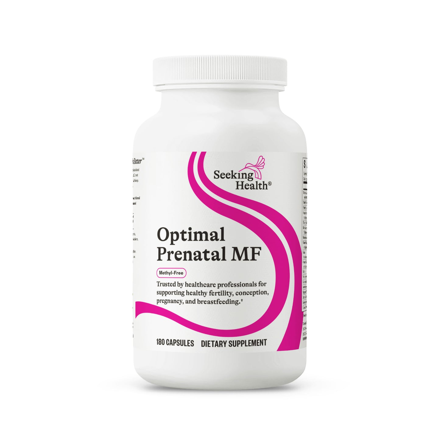 Optimal Prenatal MF (Methyl-Free) - 180 Capsules | Seeking Health
