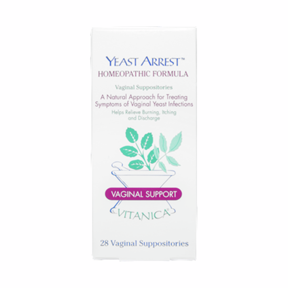 Yeast Arrest - 28 Suppositories | Vitanica
