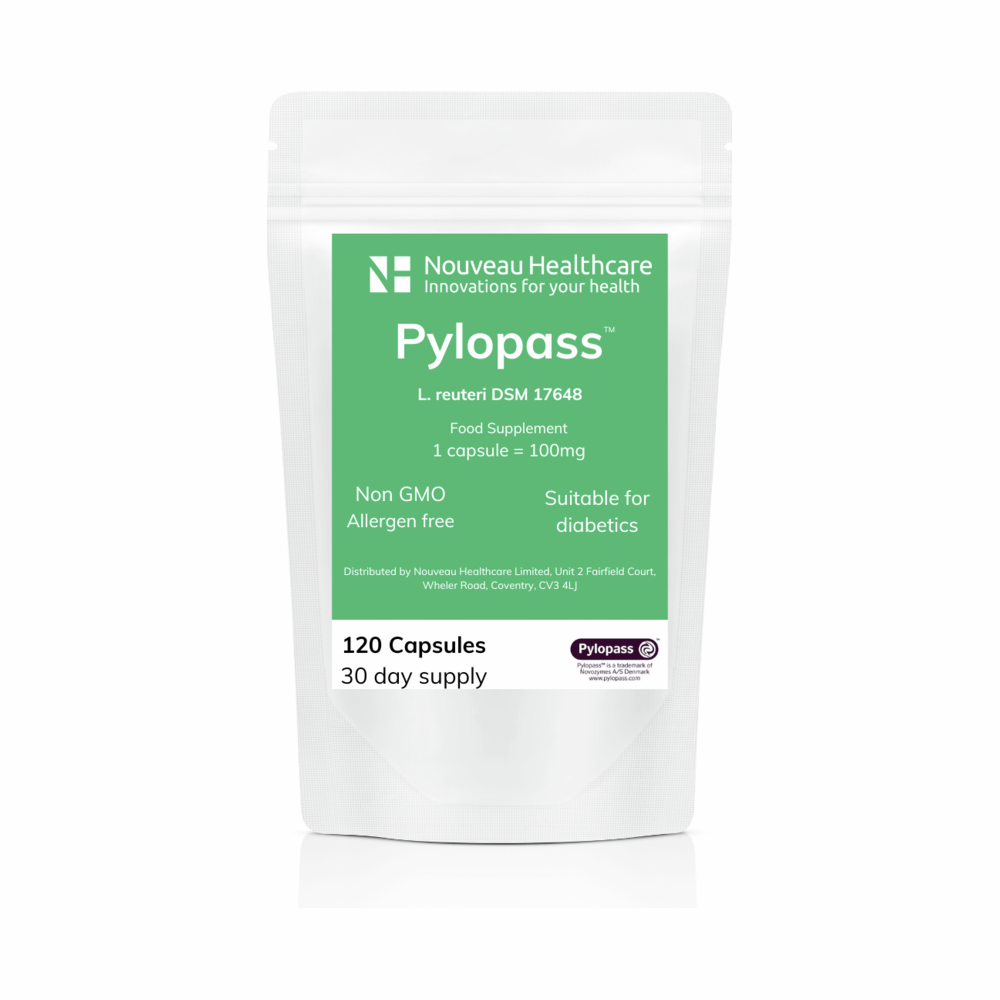 Pylopass (L. reuteri DSM 17648)  - 120 Capsules | Made By Daily