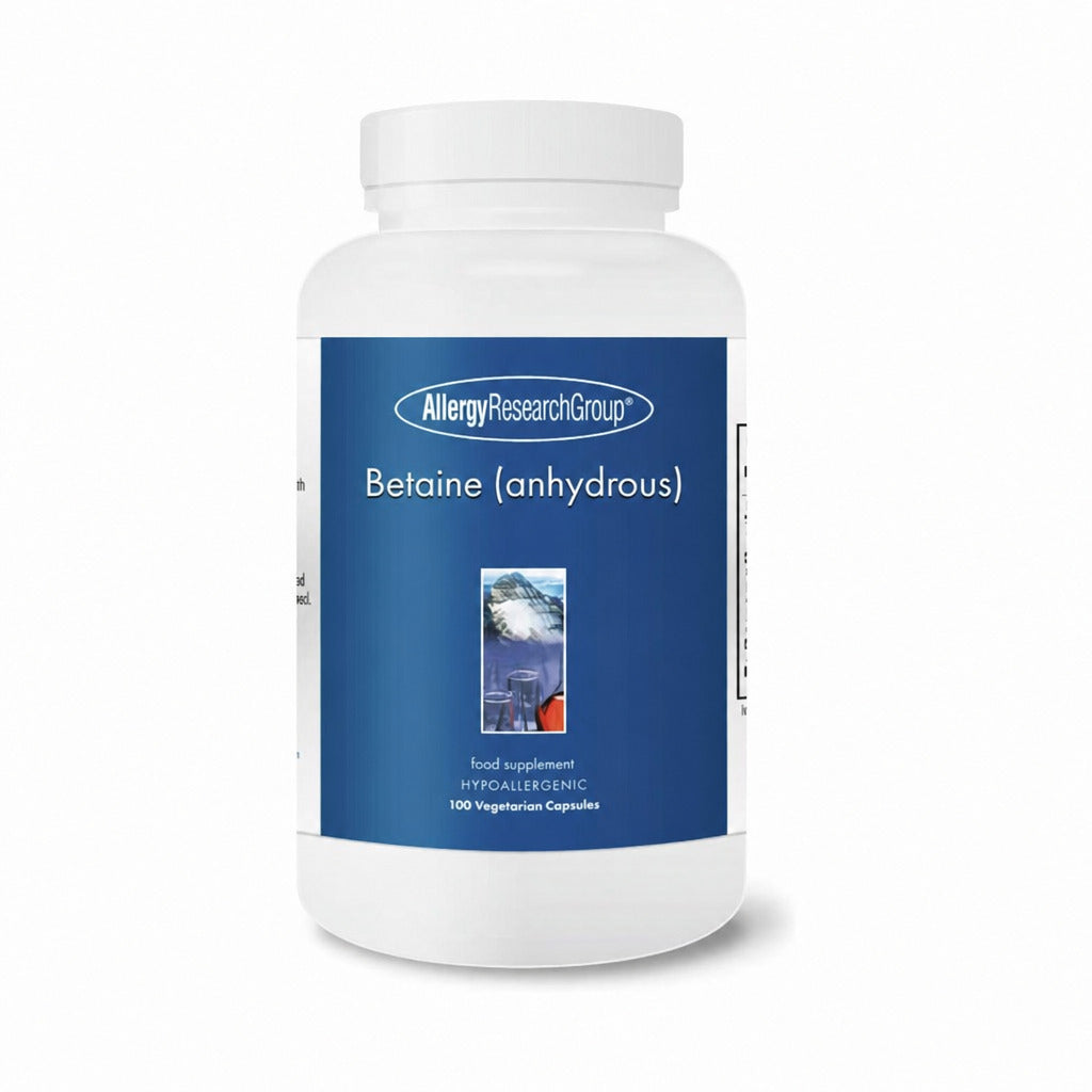 Betaine (anhydrous) 750mg - 100 Capsules | Allergy Research Group