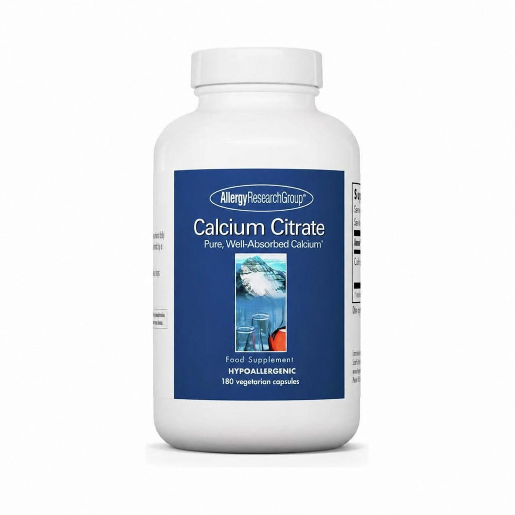 Calcium Citrate - 180 Capsules | Allergy Research Group