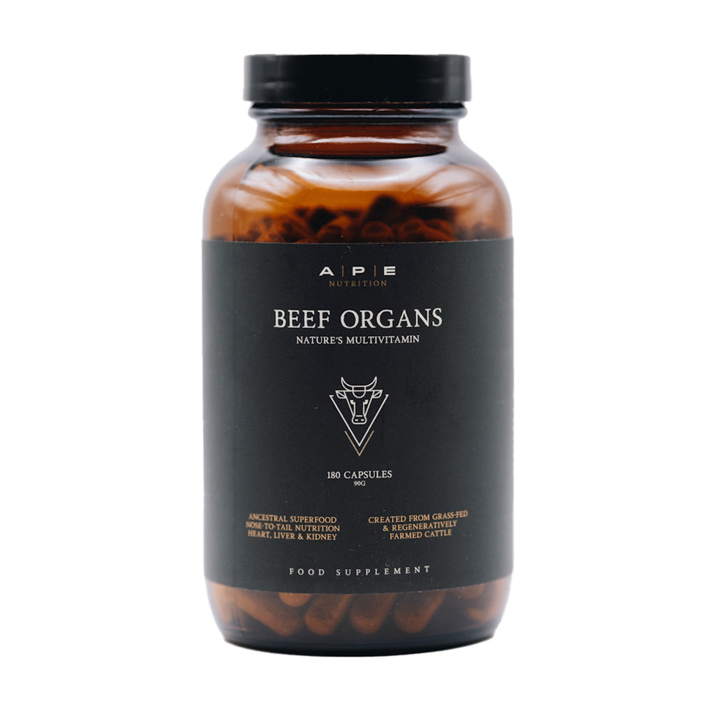 Grass-Fed Beef Organs - 180 Capsules | APE Nutrition