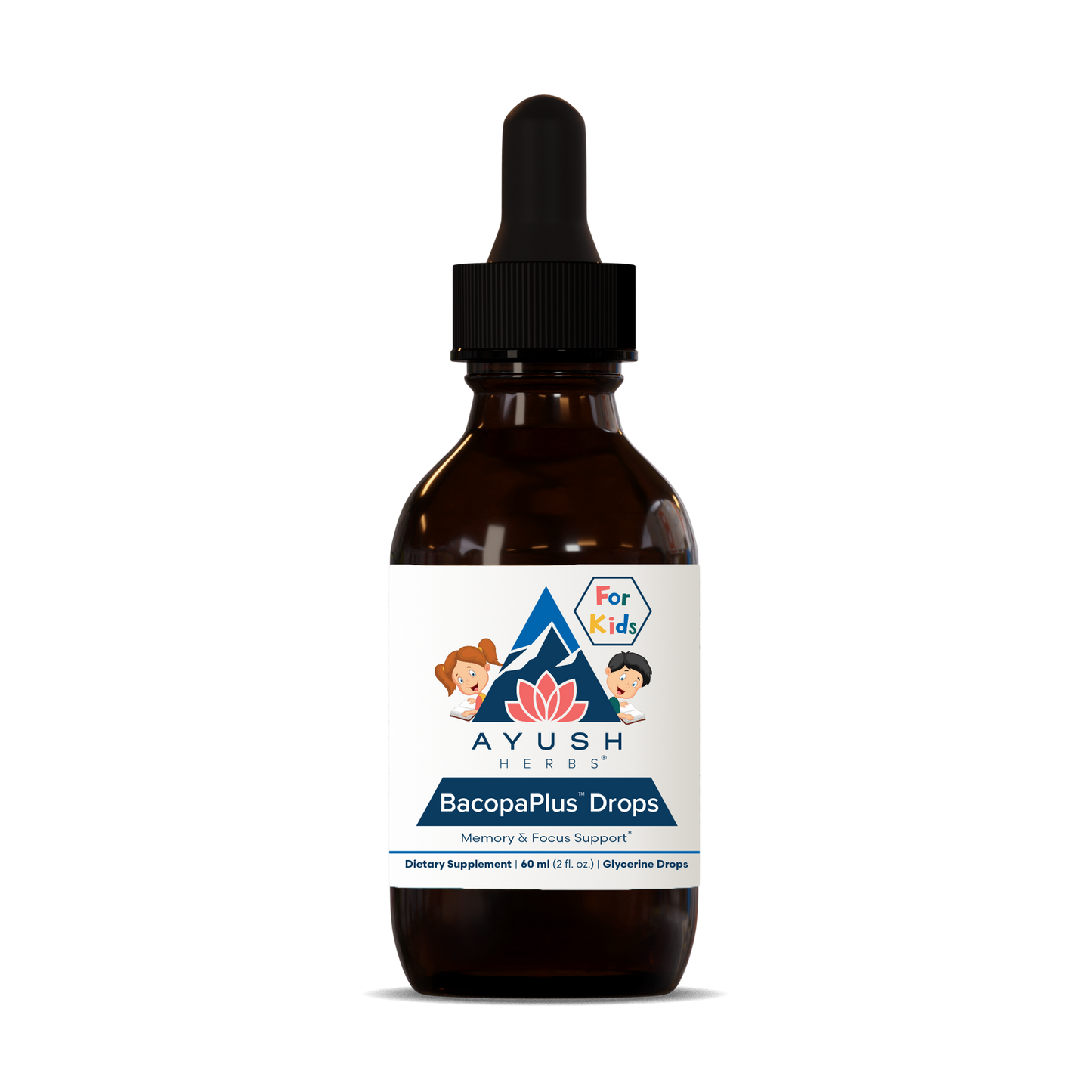 Bacopa Plus Kids Drops - 60ml | Ayush Herbs