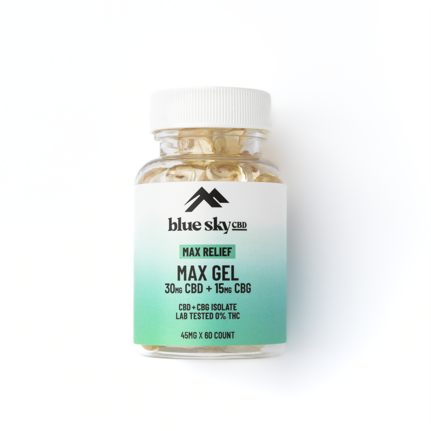 Max Relief CBD Gels - 30 Capsules | Blue Sky CBD