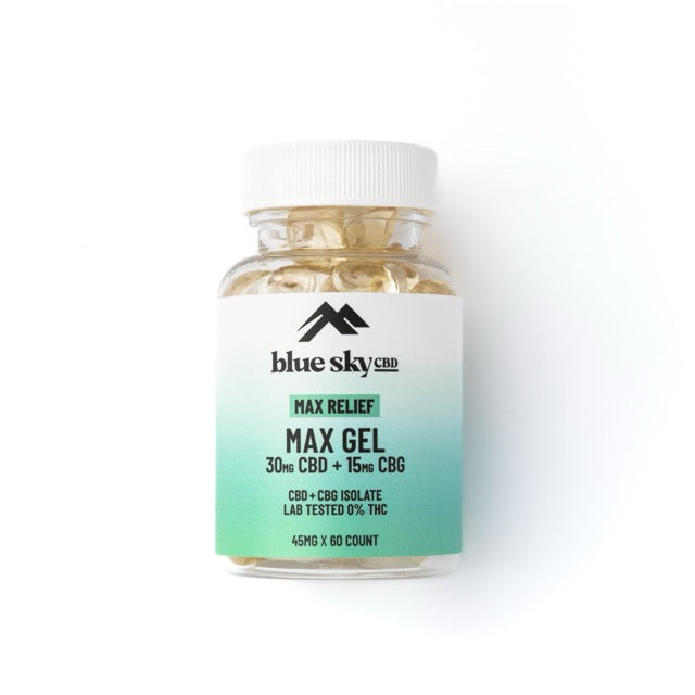 Max Relief CBD Gels - 60 Capsules | Blue Sky CBD