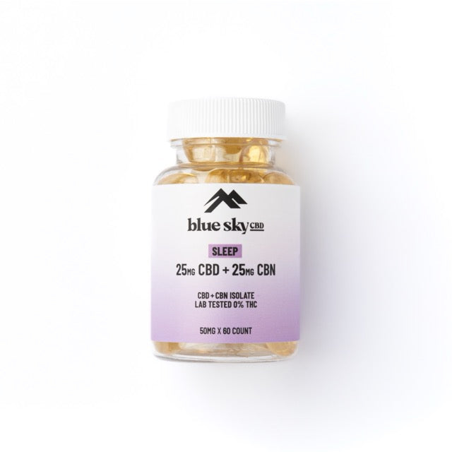 SLEEP CBD Gels - 60 Capsules | Blue Sky CBD