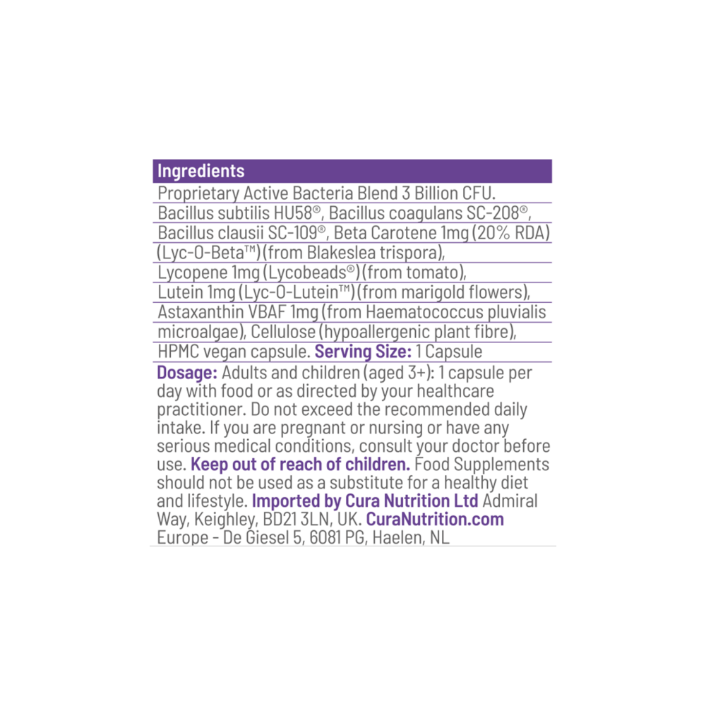 Cura Sporebiotics - 30 Capsules | Cura Nutrition