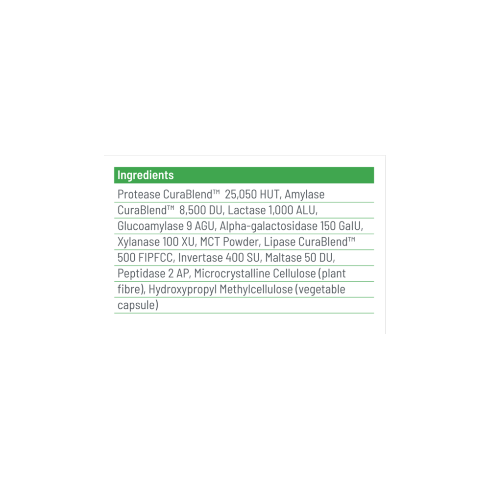 CuraZyme Vital - Gentle Digestive Relief - 90 Capsules | Cura Nutrition