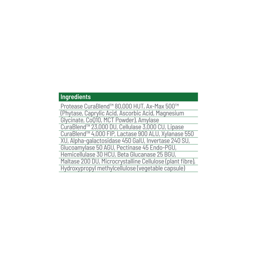CuraZyme Ultra - Advanced Digestive Relief - 90 Capsules | Cura Nutrition