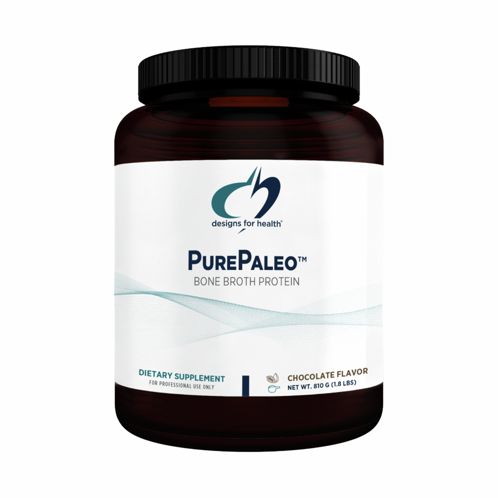 PurePaleo Bone Broth Protein Isolate (Chocolate) - 810g | Designs For Health