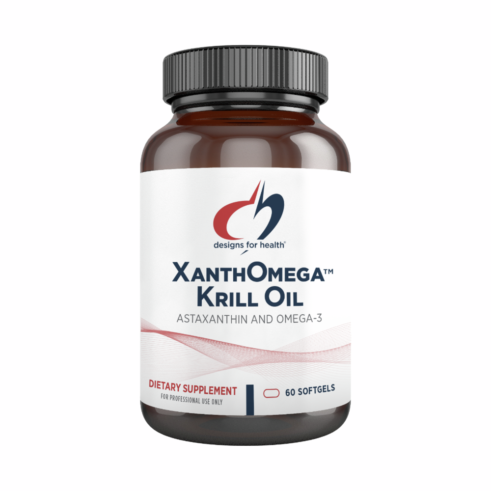 XanthOmega Krill Oil - 60 Softgels | Designs For Health