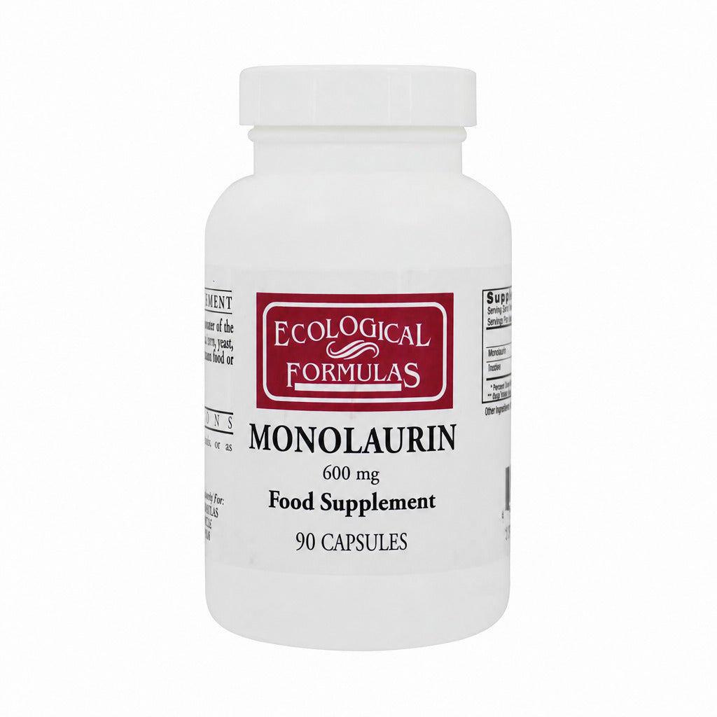 Monolaurin 600mg (Lauric Acid) - 90 Capsules | Ecological Formulas