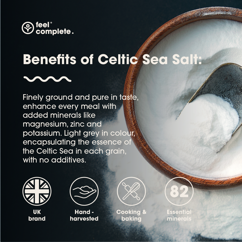 Celtic Sea Salt - Ultra Fine & Dry - 400g | Feel Complete