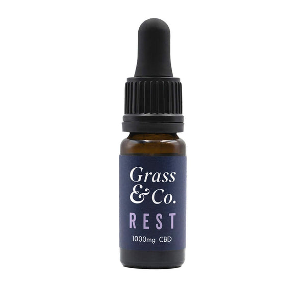 REST CBD Oil Drops 1000mg - 10ml | Grass and Co.