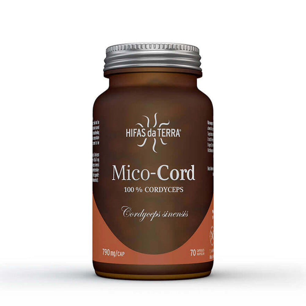 Mico-Cord (Cordyceps Sinensis Mushroom Extract) - 70 Capsules | Hifas da Terra