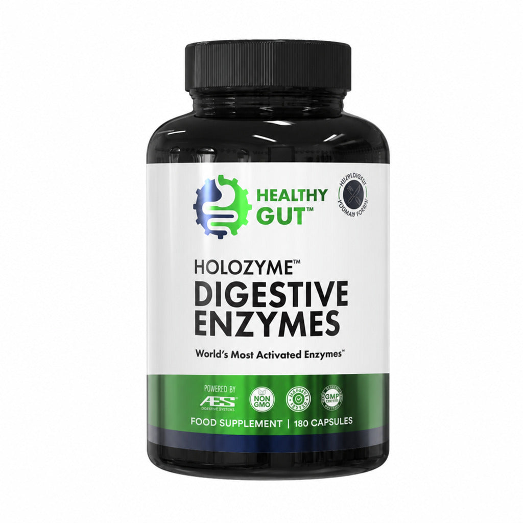 HoloZyme DIgestive Enzymes - 180 Capsules | Healthy Gut