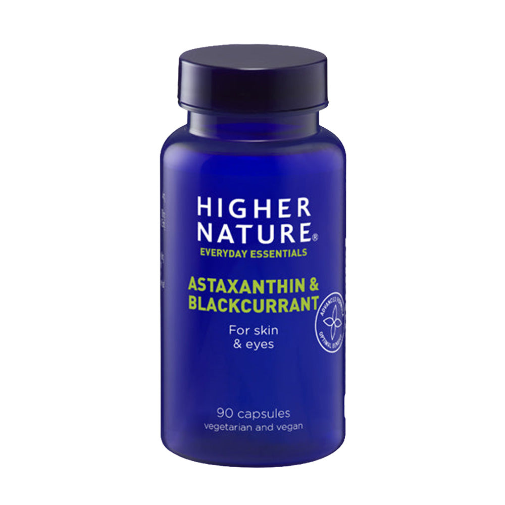 Astaxanthin & Blackcurrant - 90 Capsules | Higher Nature