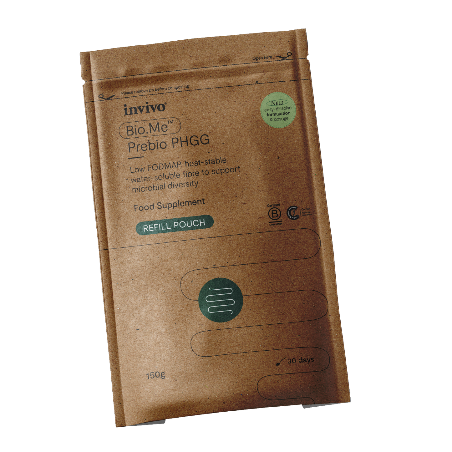 Bio.Me Prebio PHGG Pouch - 150g | Invivo Healthcare
