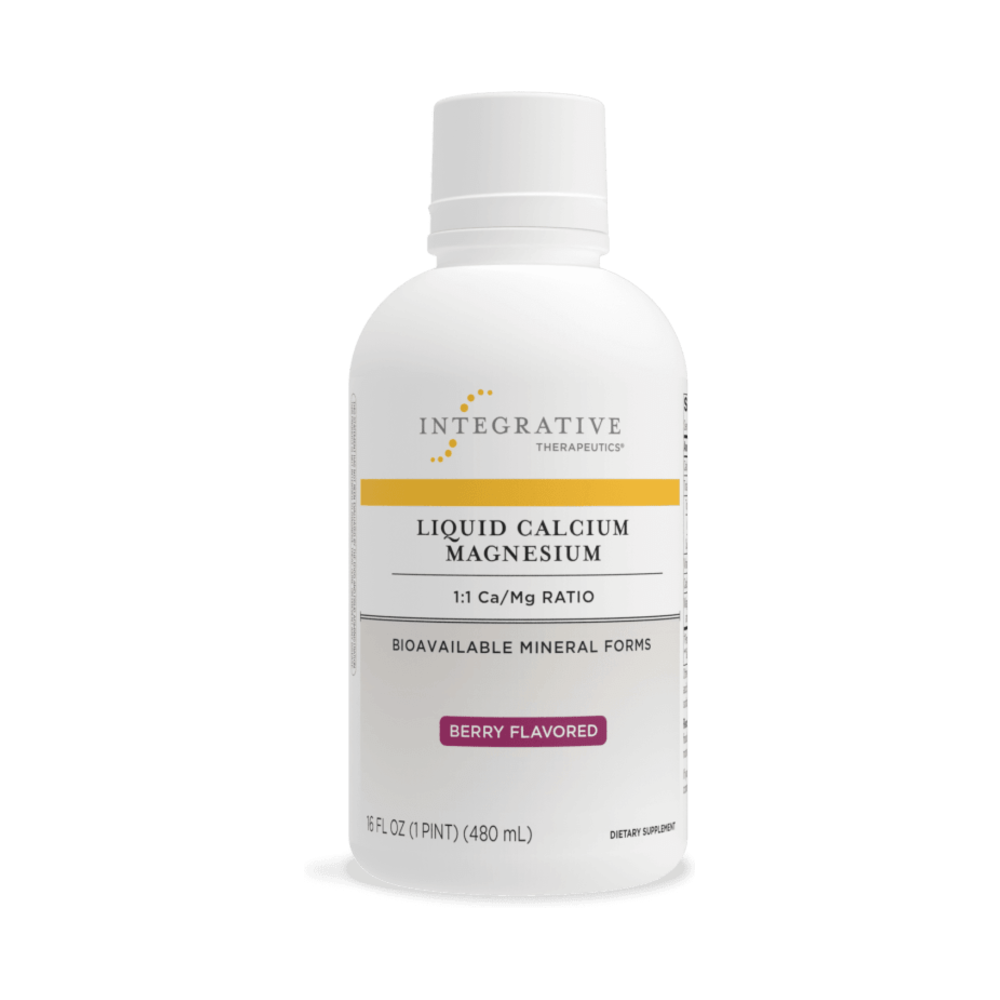 Liquid Calcium Magnesium 1:1 (Berry Flavour) - 480ml | Integrative Therapeutics