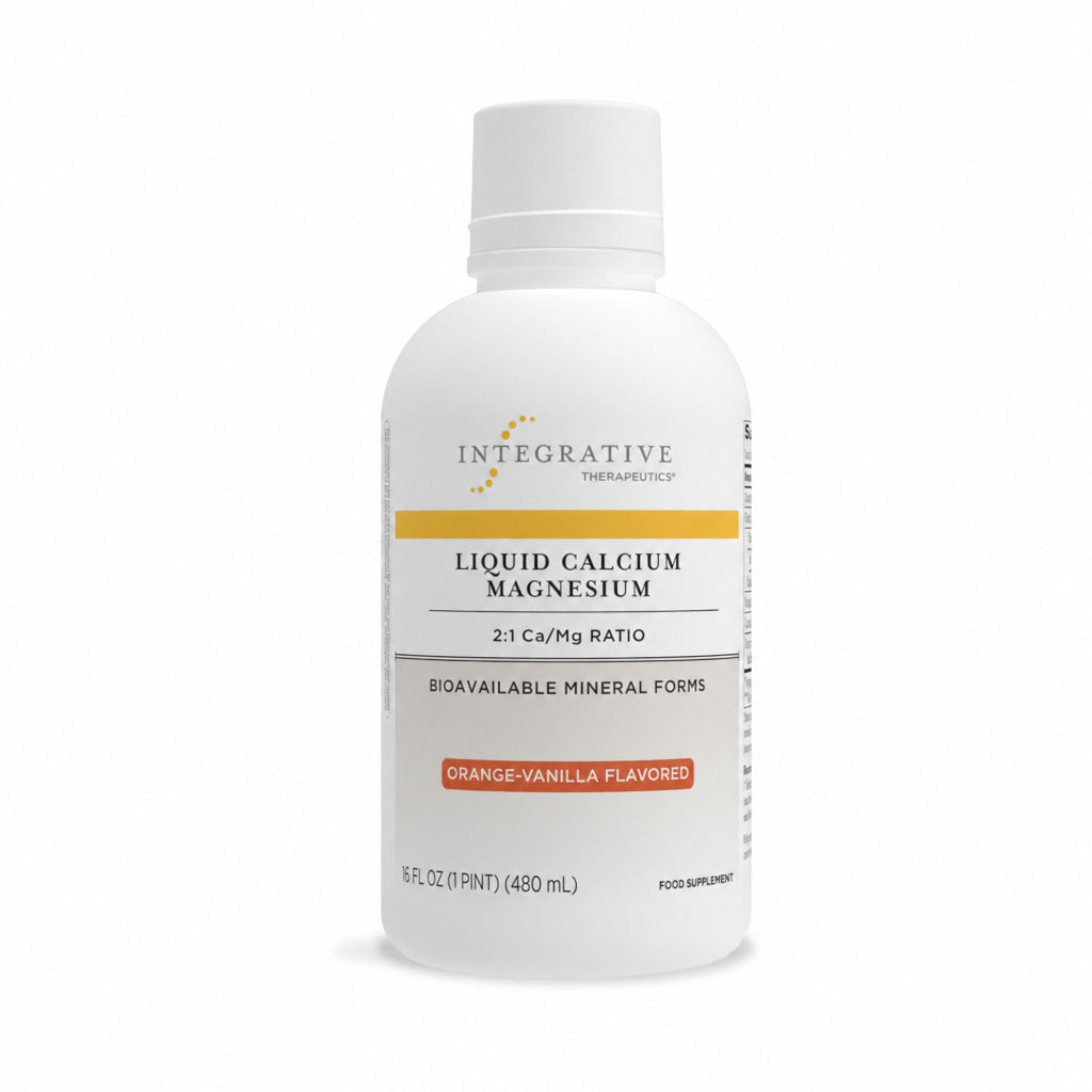 Liquid Calcium Magnesium 2:1 (Orange-Vanilla Flavour) - 480ml | Integrative Therapeutics