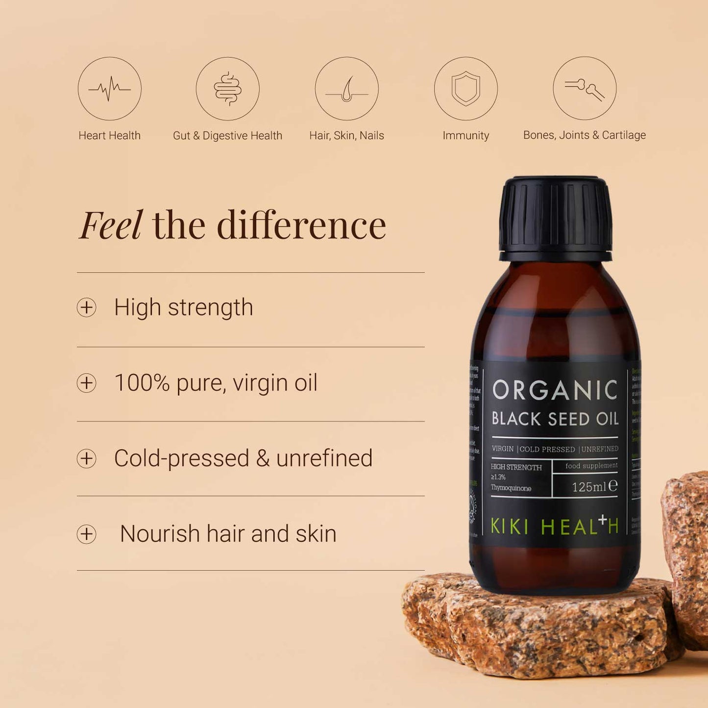 Organic Black Seed Oil - 125ml | KIKI Health