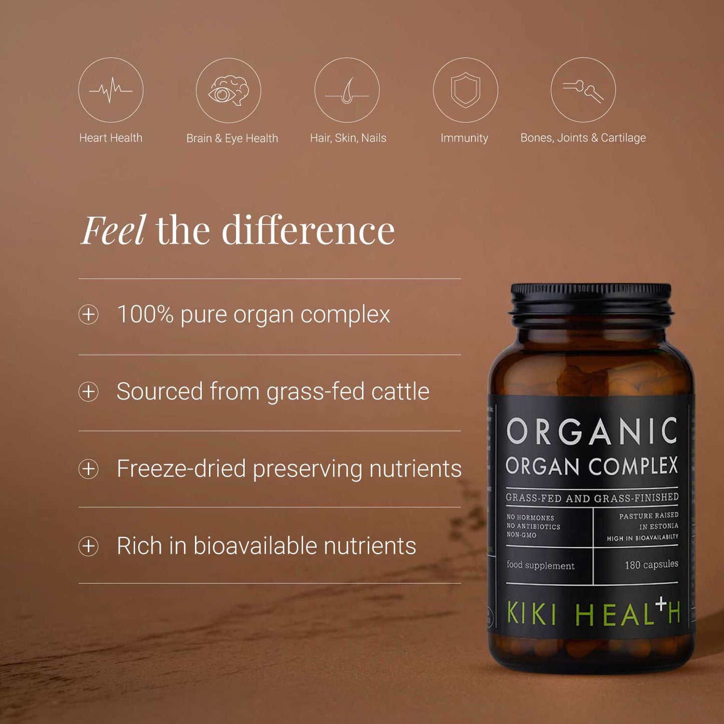 Organic Organ Complex - 180 Capsules | KIKI Health
