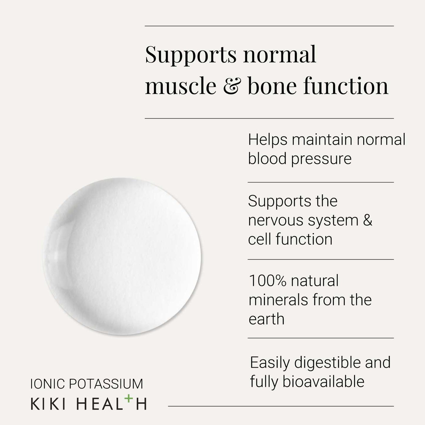 Ionic Potassium Liquid Concentrate - 50ml | KIKI Health