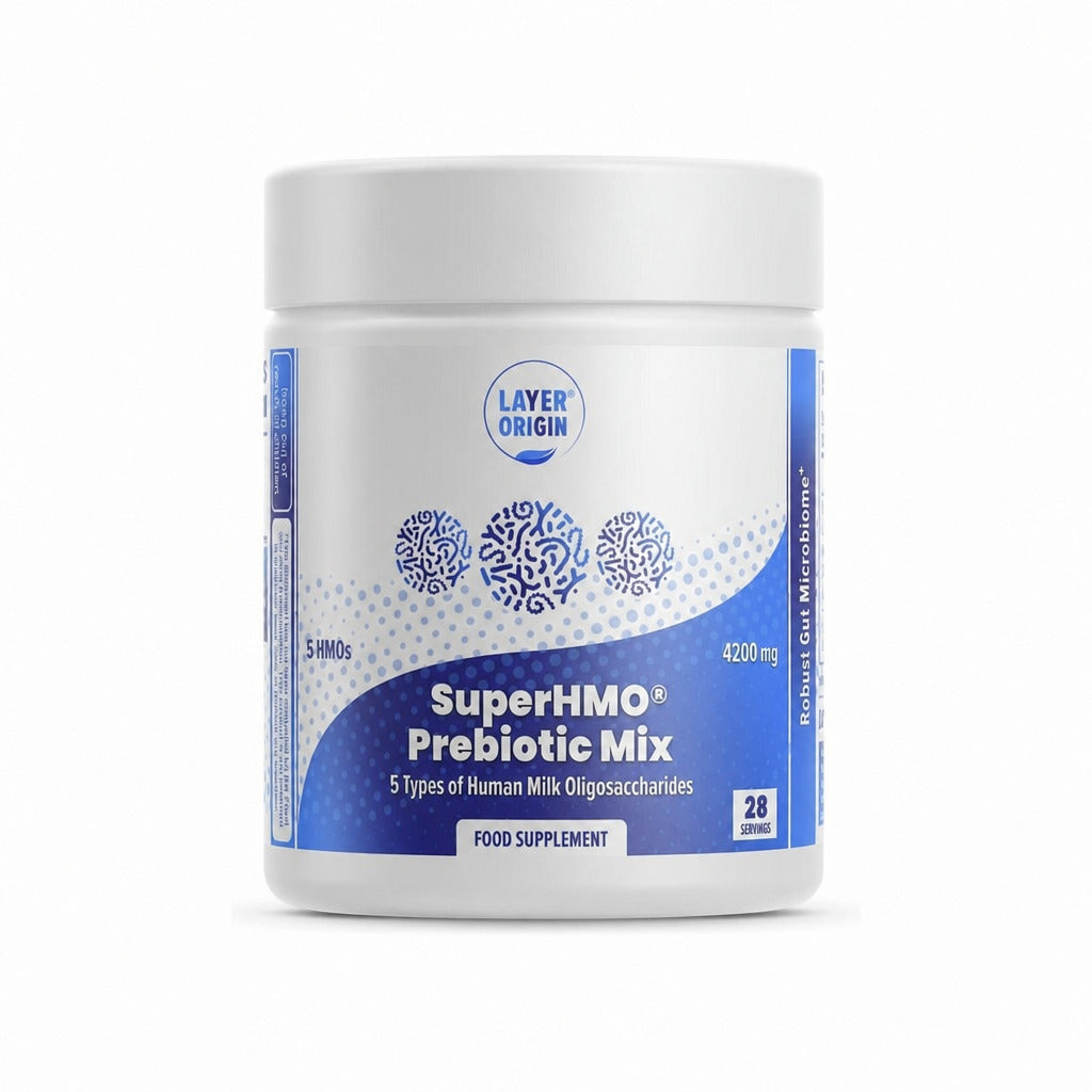 SuperHMO Prebiotic Mix with 5 HMO's - 28 Servings | Layer Origin