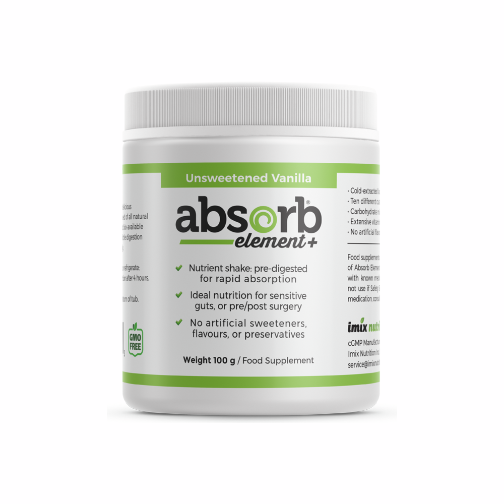 Absorb Element+ Unsweetened Vanilla - 100g (Sample) | Imix Nutrition