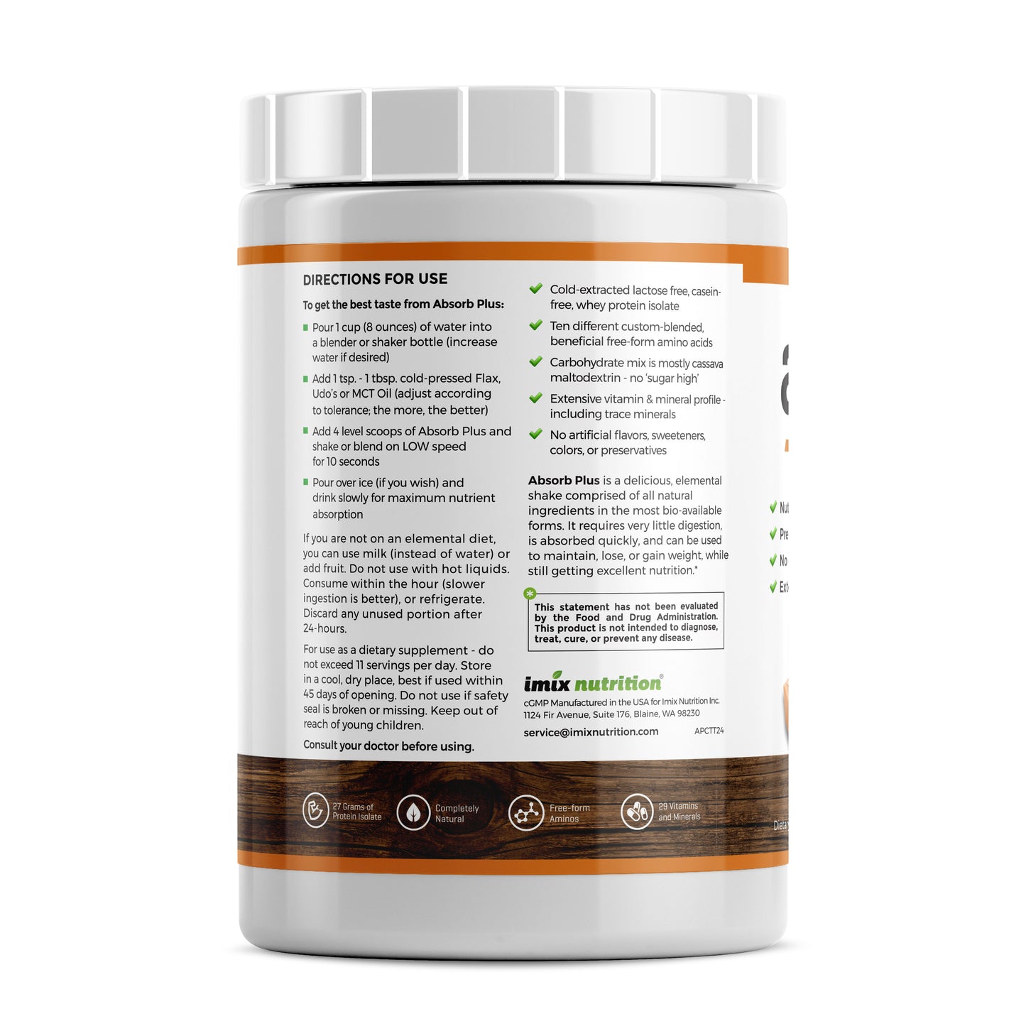 Absorb Plus Caramel Toffee Twist - 1kg | Imix Nutrition