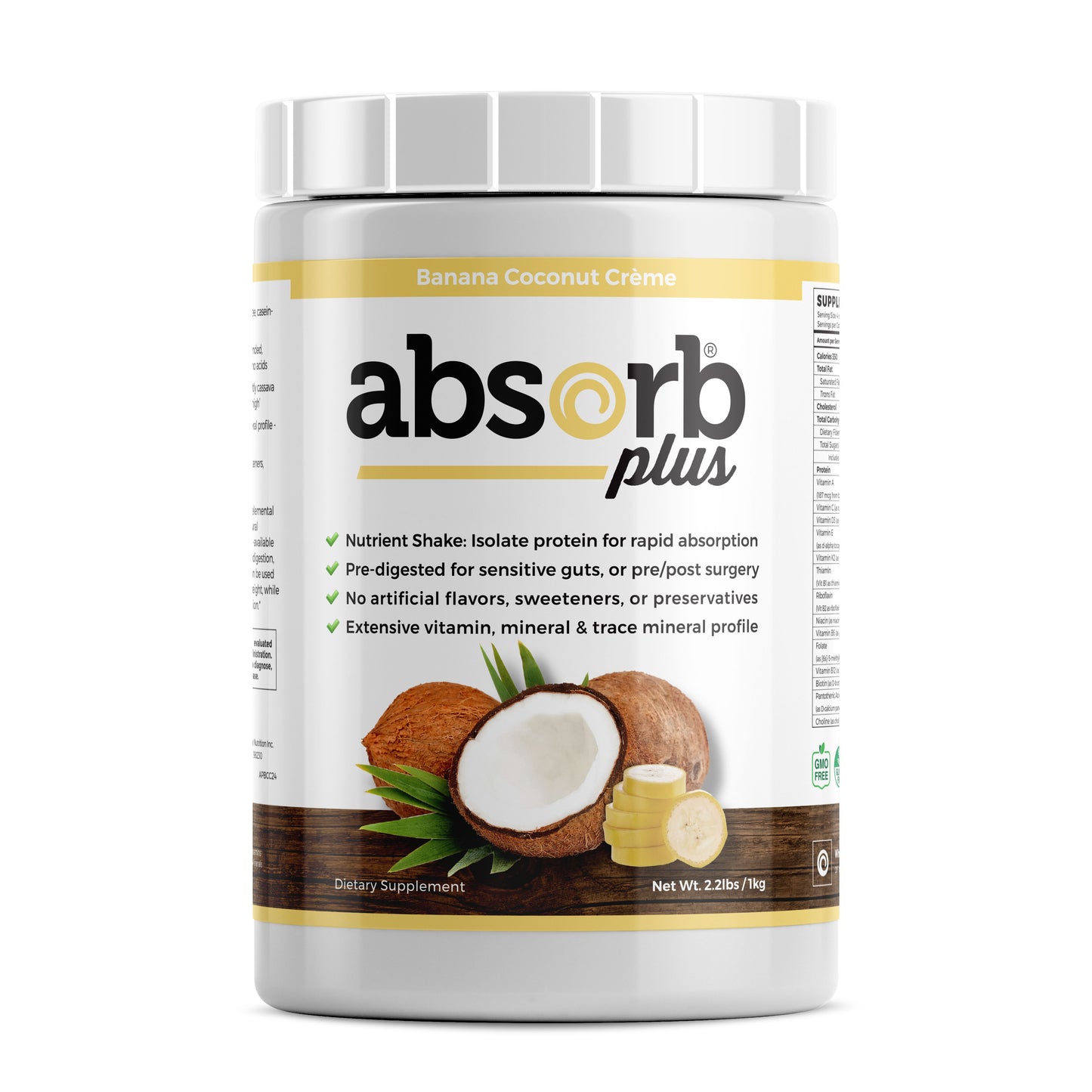 Absorb Plus Banana Coconut Creme - 1kg | Imix Nutrition