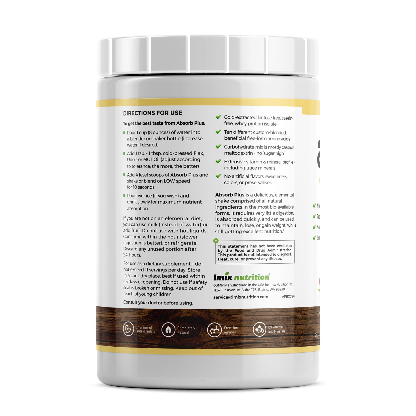 Absorb Plus Banana Coconut Creme - 1kg | Imix Nutrition