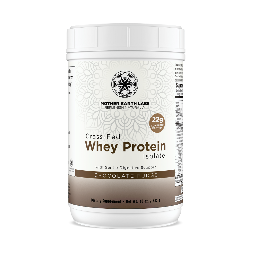 Grass-Fed Whey Protein (Chocolate) - 845g | Mother Earth Labs