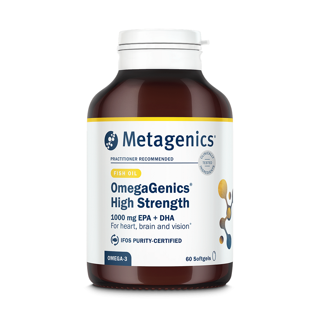 OmegaGenics High Strength Omega-3 Fish Oil - 60 Softgels | Metagenics