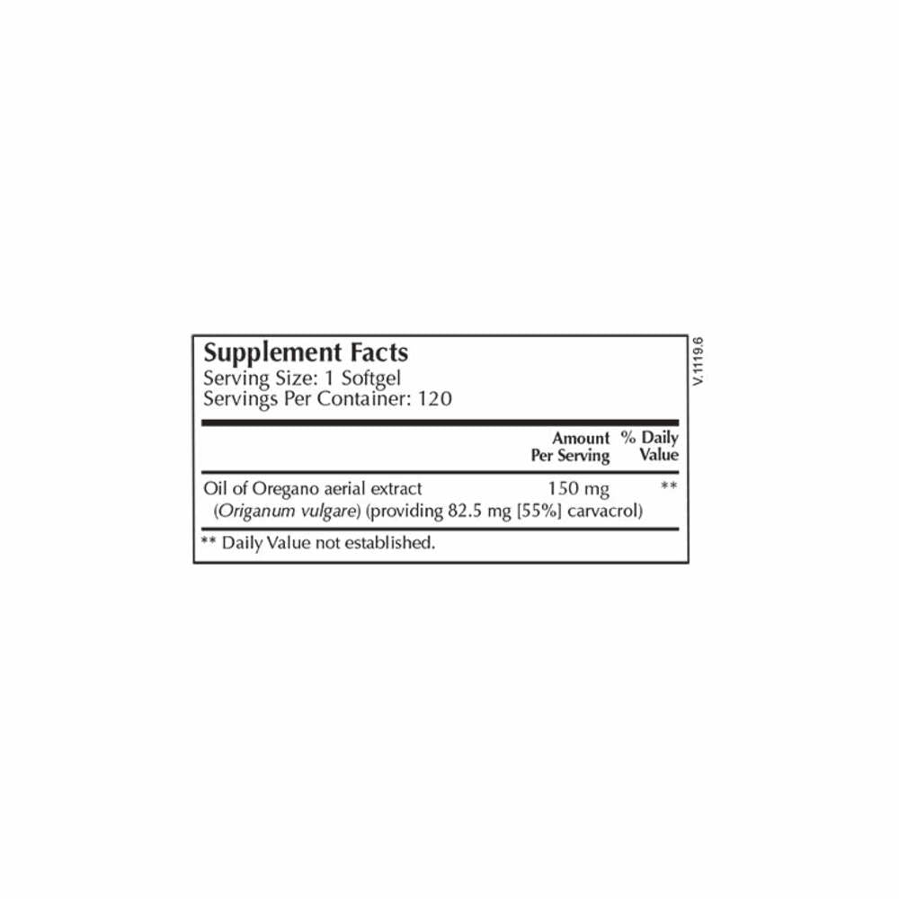 Oil of Oregano - 120 Softgels | Moss Nutrition