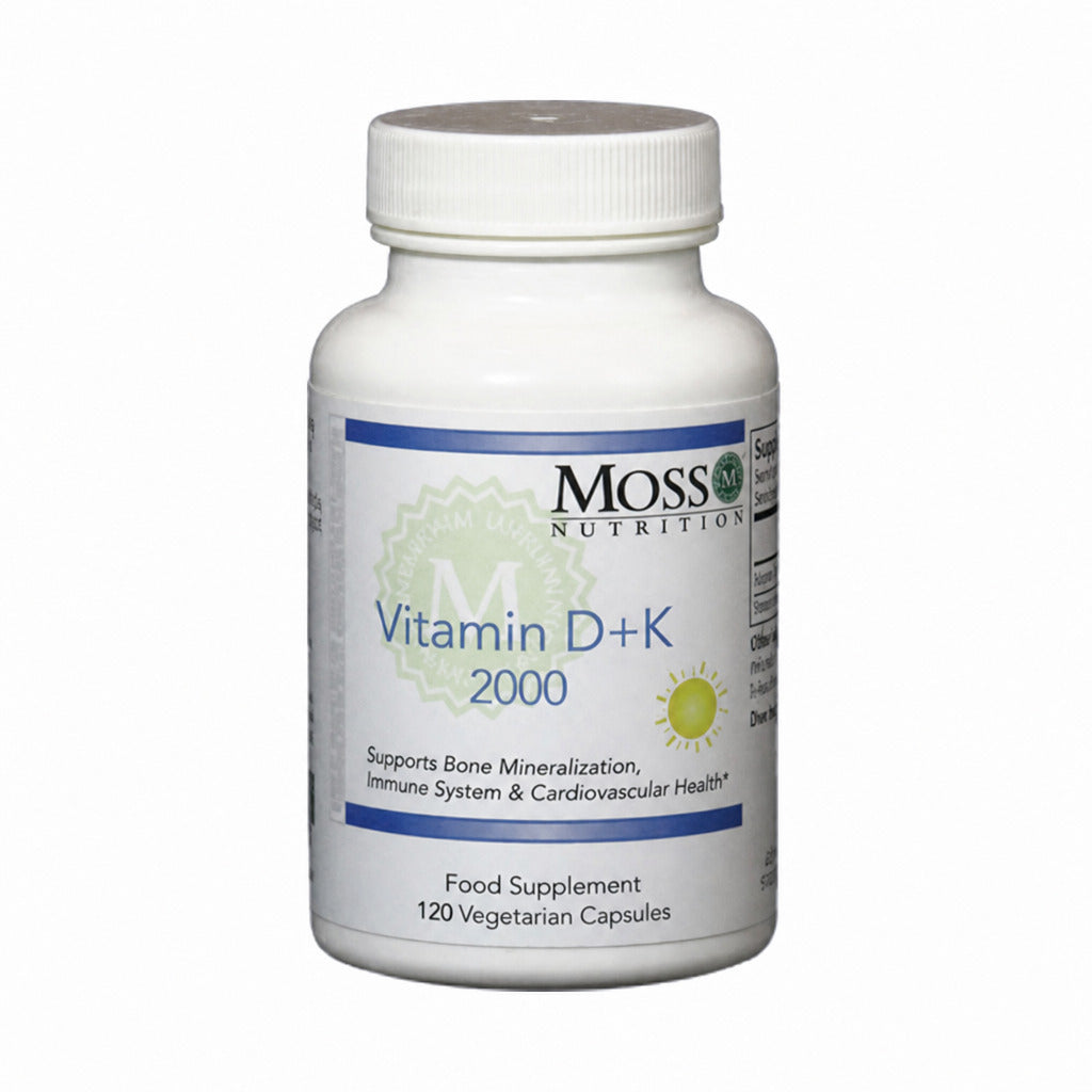 Vitamin D + K 2000 - 120 Capsules | Moss Nutrition