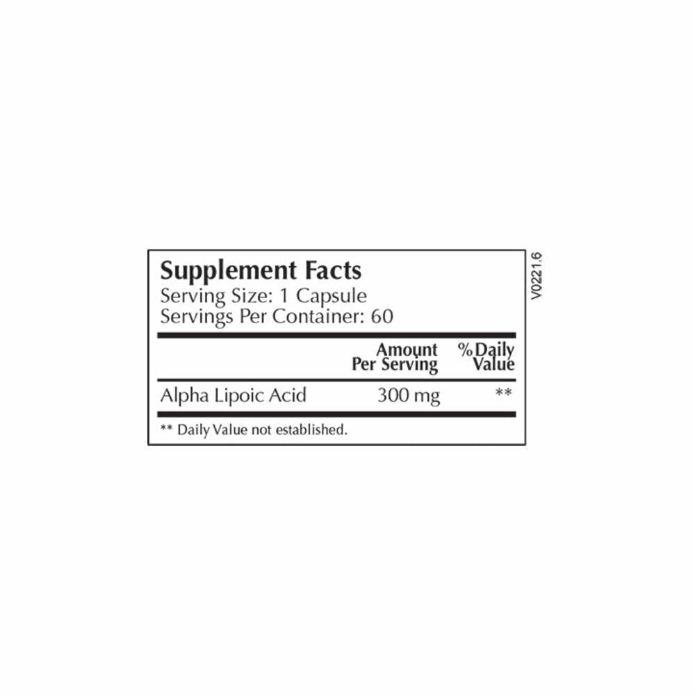 Lipoic Acid 300mg - 60 Capsules | Moss Nutrition