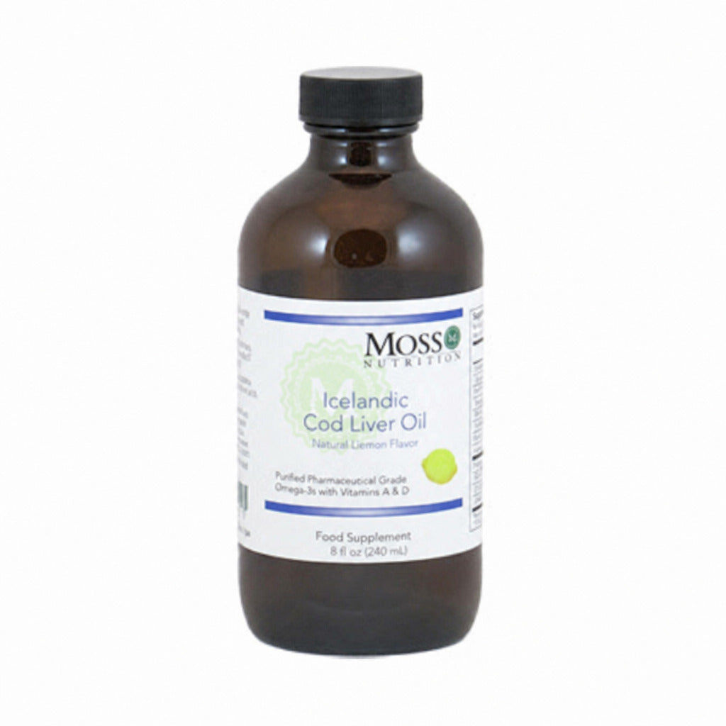 Icelandic Cod Liver Oil (Natural Lemon Flavour) - 240ml | Moss Nutrition