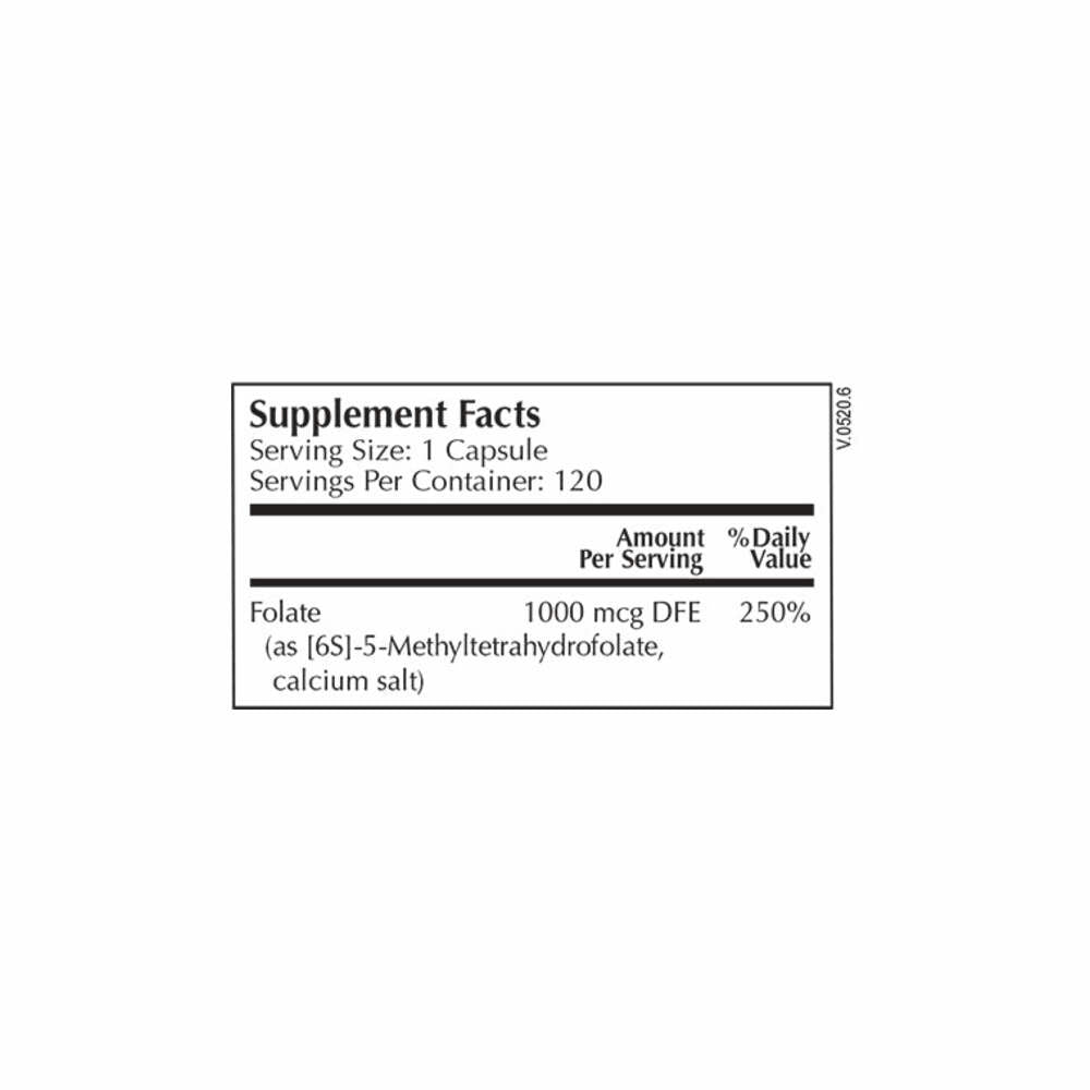 L-5-MTHF - 120 Capsules | Moss Nutrition