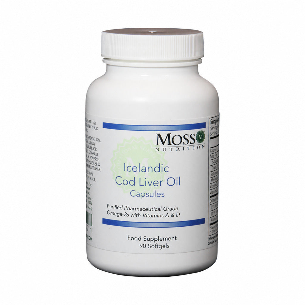 Icelandic Cod Liver Oil - 90 Softgels | Moss Nutrition