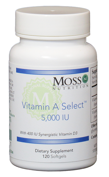 Vitamin A Select - 120 Softgels | Moss Nutrition