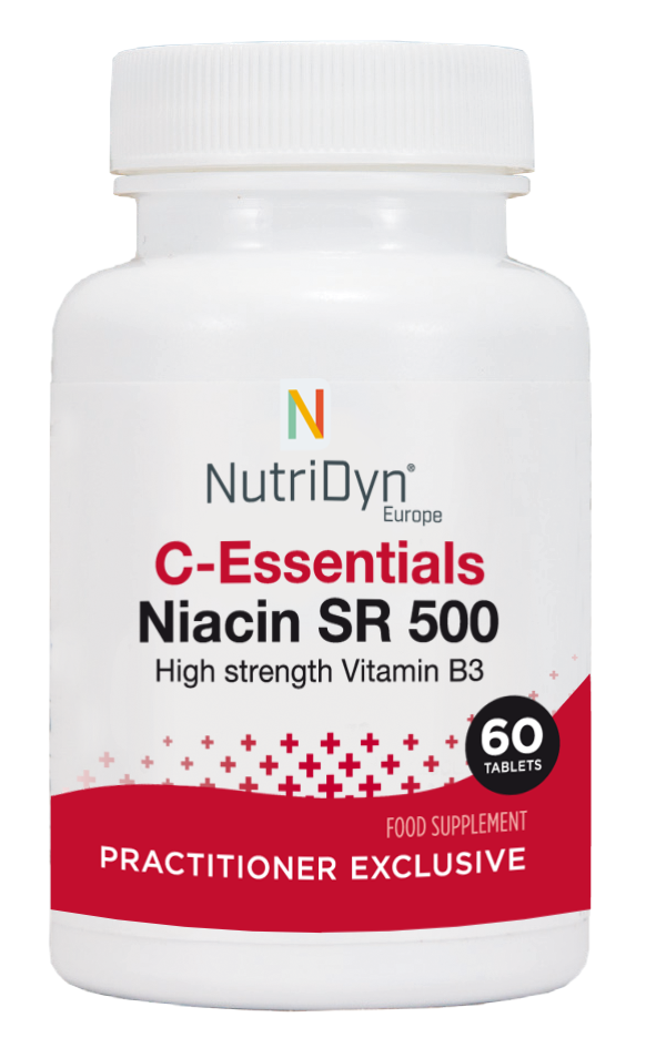 C-Essentials Niacin SR 500 - 60 Tablets | NutriDyn