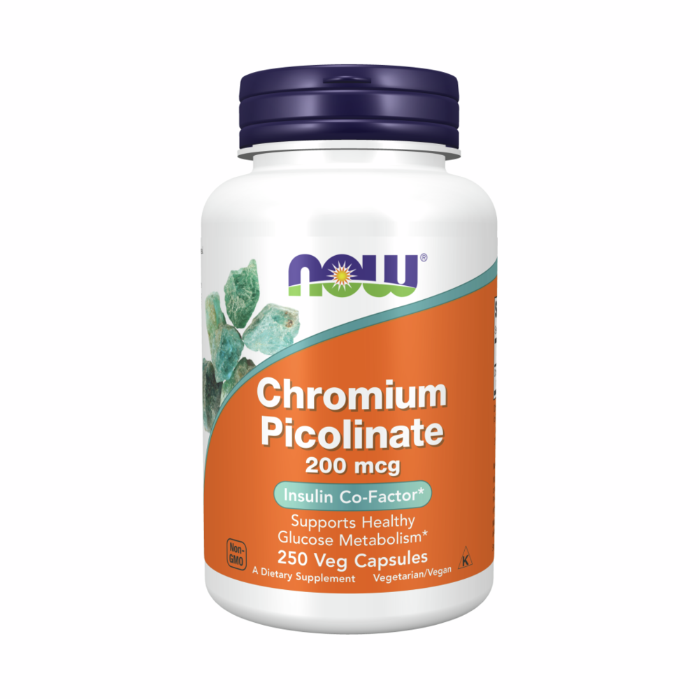 Chromium Picolinate 200mcg - 250 Capsules | NOW Foods